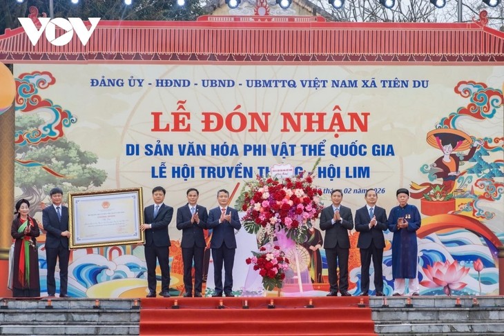 Bắc Ninh đón nhận danh hiệu Di sản văn hóa phi vật thể quốc gia Lễ hội Lim - ảnh 1