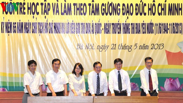 Lễ phát động cuộc thi “Tuổi trẻ học tập và làm theo tấm gương đạo đức Hồ Chí Minh” - ảnh 1