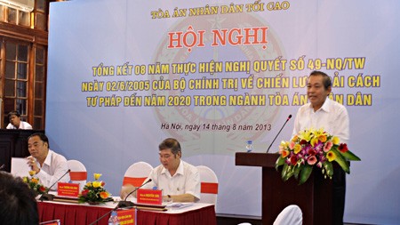 CTN Trương Tấn Sang: Ngành Tòa án triển khai thực hiện Hiến pháp gắn với cải cách tư pháp - ảnh 1