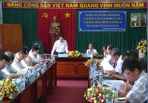 Đoàn giám sát của Ủy ban Thường vụ Quốc hội làm việc tại Tiền Giang  - ảnh 1