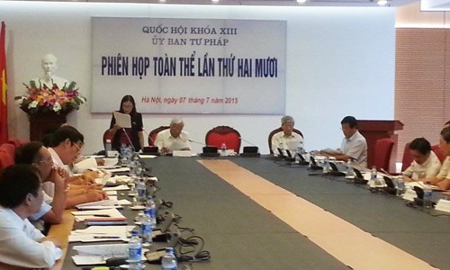 Phiên họp toàn thể lần thứ 20 Ủy ban Tư pháp của Quốc hội - ảnh 1