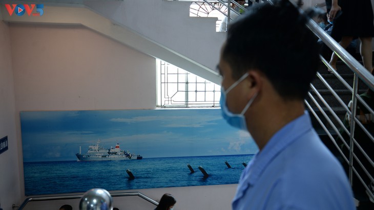 Lovely photos of Truong Sa (Spratly) archipelago seen in Hanoi Medical University Hospital - ảnh 6