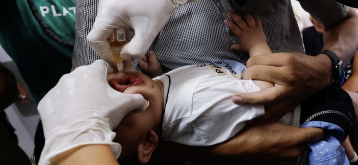 UN begins polio vaccination in Gaza, as fighting rages - ảnh 1