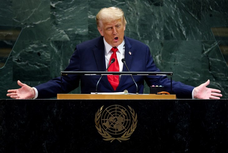US President Donald Trump makes tough statements at the UN General Assembly - ảnh 1
