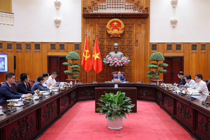 Премьер-министр провел рабочую встречу с руководителями корпорации CT Group  - ảnh 1