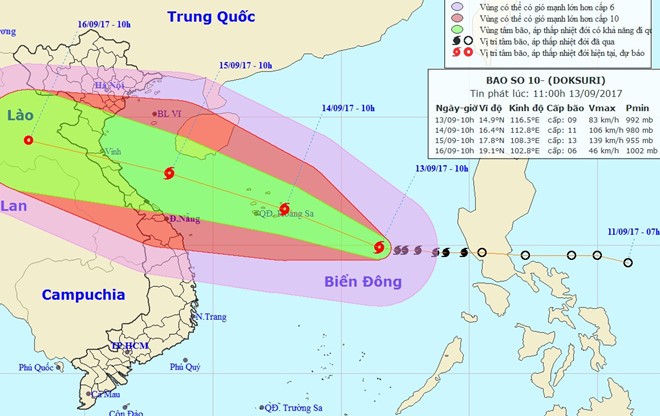 Chủ động theo dõi, ứng phó với bão Doksuri – cơn bão lớn nhất trong nhiều năm  - ảnh 1