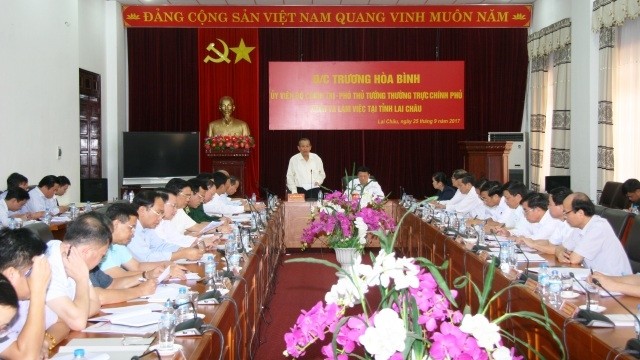  Phó Thủ tướng Trương Hòa Bình làm việc tại tỉnh Lai Châu  - ảnh 1