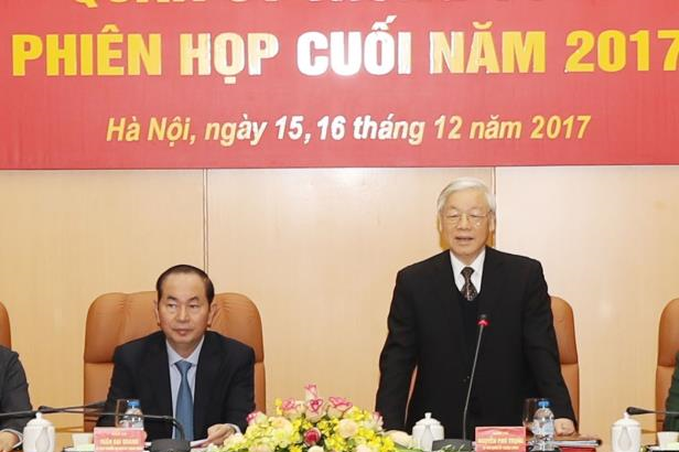 Quân ủy Trung ương họp phiên cuối năm 2017 - ảnh 1