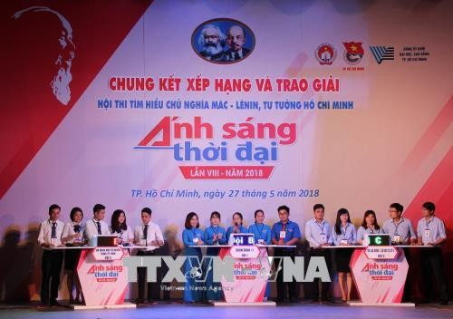 Hội thi tìm hiểu Chủ nghĩa Mác - Lênin và Tư tưởng Hồ Chí Minh “Ánh sáng thời đại” - ảnh 1