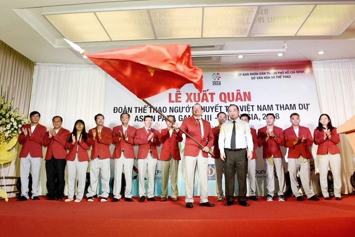 Đoàn thể thao người khuyết tật Việt Nam xuất quân tham dự Para Games 3 Indonesia 2018 - ảnh 1