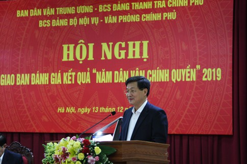 Hội nghị giao ban đánh giá kết quả “Năm dân vận chính quyền” 2019 - ảnh 1