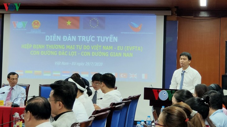 VOV đồng tổ chức Diễn đàn trực tuyến “Hiệp định EVFTA: Con đường đắc lợi - Con đường gian nan” - ảnh 1