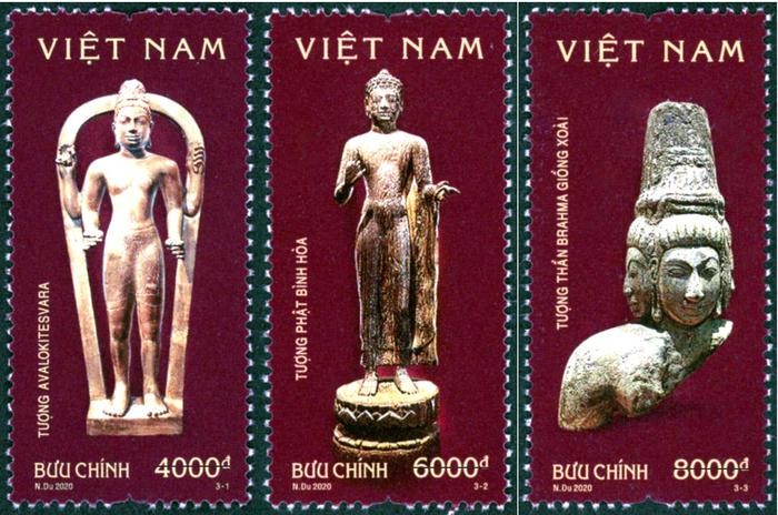 Phát hành bộ tem giới thiệu “Văn hóa Óc Eo” - ảnh 1