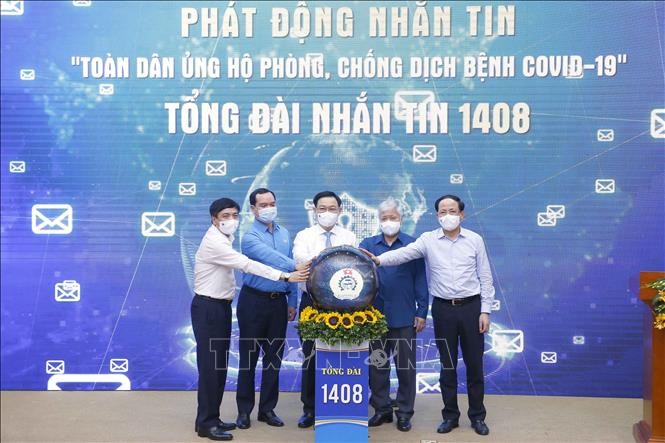 Lễ phát động nhắn tin “Toàn dân ủng hộ phòng, chống dịch bệnh COVID-19” - ảnh 1