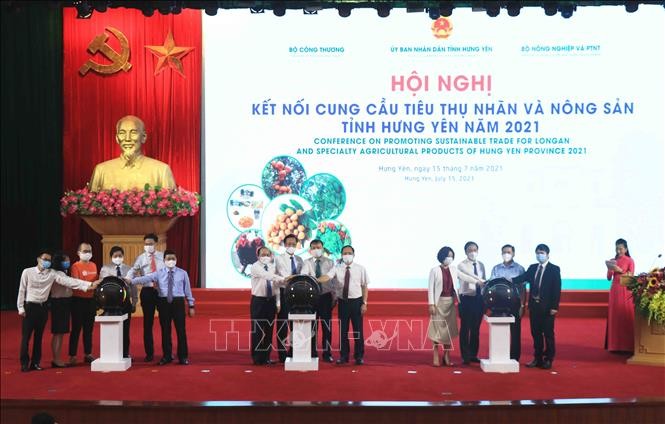 Hội nghị kết nối cung cầu, tiêu thụ nhãn và nông sản tỉnh Hưng Yên - ảnh 1