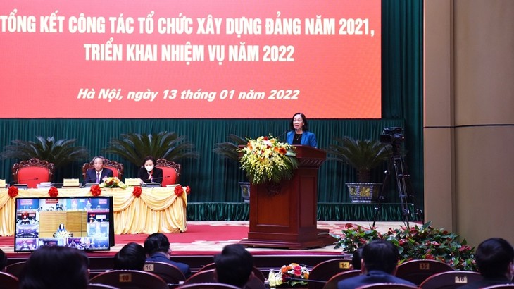 Hội nghị toàn quốc triển khai công tác xây dựng Đảng năm 2022 - ảnh 1