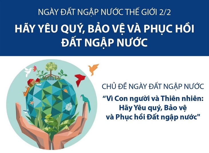 Ngày Đất ngập nước thế giới 2/2: Hãy yêu quý, bảo vệ và phục hồi các vùng đất ngập nước - ảnh 1