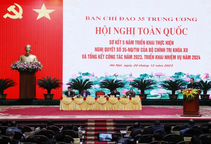 Chủ tịch nước Võ Văn Thưởng chủ trì Hội nghị sơ kết 5 năm thực hiện Nghị quyết 35 - ảnh 1