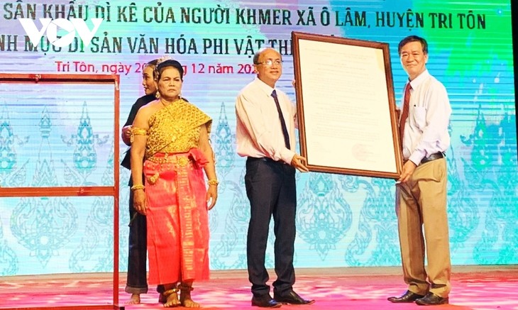 Nghệ thuật trình diễn sân khấu Dì kê của người Khmer là di sản văn hóa phi vật thể Quốc gia - ảnh 1