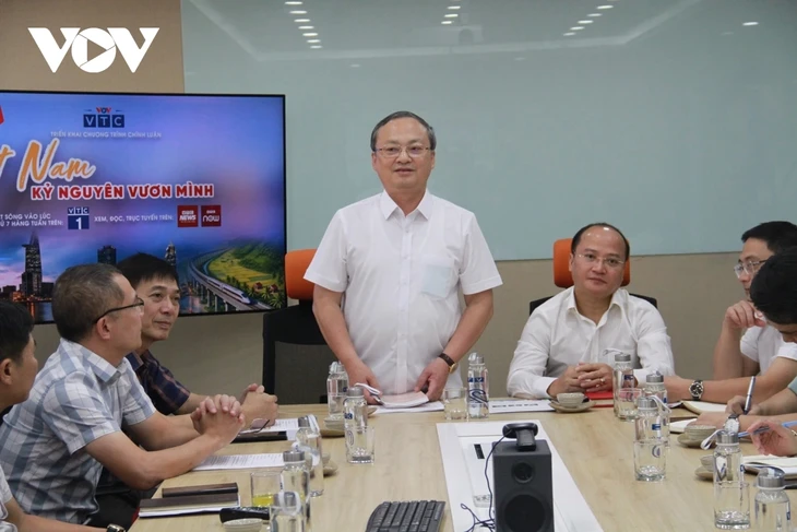 Tổng Giám đốc VOV kiểm tra các đơn vị triển khai chương trình “Việt Nam - Kỷ nguyên vươn mình“ - ảnh 6