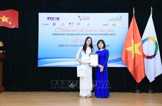  Trao giải cuộc thi ” Phóng viên trẻ Pháp ngữ 2024” - ảnh 2