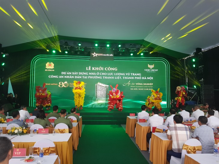 Hà Nội khởi công dự án nhà ở chào mừng kỷ niệm 80 năm Ngày truyền thống Công an nhân dân - ảnh 1