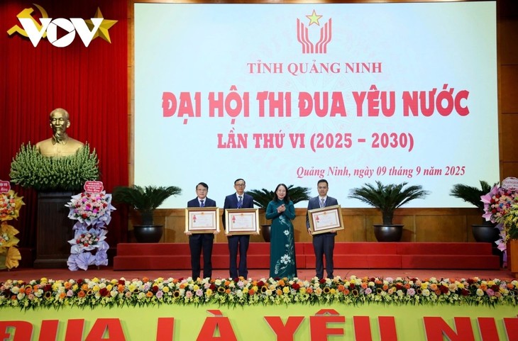 Phó Chủ tịch nước Võ Thị Ánh Xuân dự Đại hội thi đua yêu nước tỉnh Quảng Ninh - ảnh 1