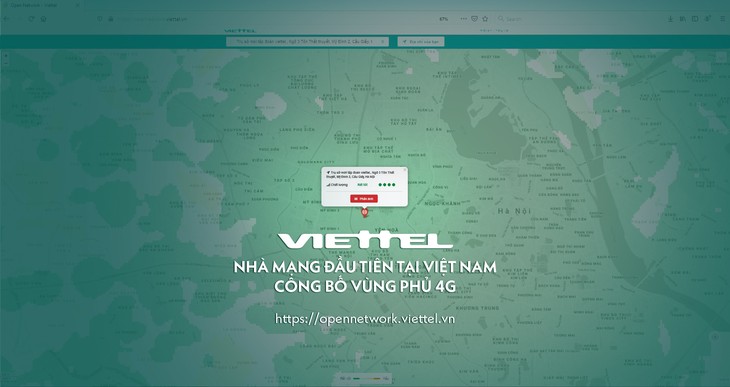 Viettel ប្រកាសជាផ្លូវការនូវផែនទីតំបន់គ្របដណ្ដប់សេវា ​4G នៅ​ទូទាំង​ប្រទេសវៀតណាម - ảnh 1