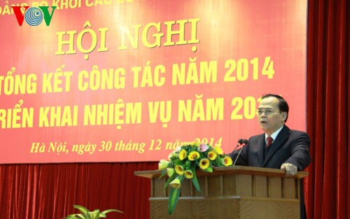 Đảng bộ Khối các cơ quan Trung ương triển khai nhiệm vụ năm 2015  - ảnh 1