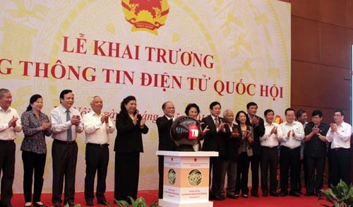 Khai trương Cổng thông tin điện tử Quốc hội - ảnh 1