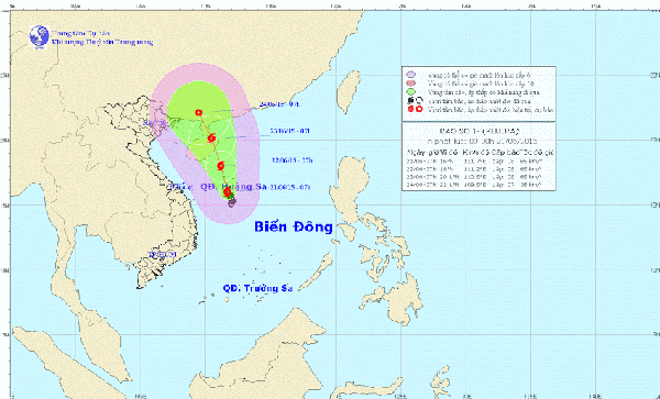Bão số 1 trên Biển Đông có tên quốc tế là Kujira  - ảnh 1