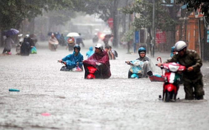 Mưa lớn tại nhiều tỉnh thành trên diện rộng  - ảnh 1