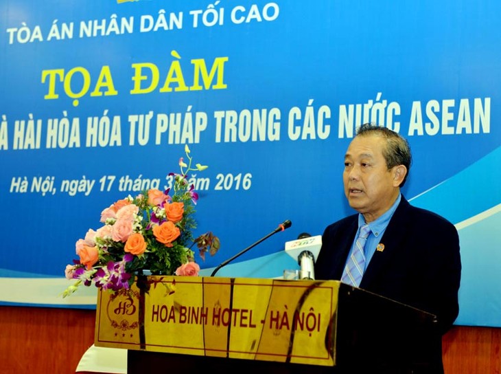 Xây dựng hệ thống tư pháp hài hòa giữa các nước ASEAN - ảnh 1