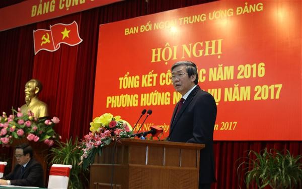 Hội nghị tổng kết công tác năm 2016 của Ban Đối ngoại Trung ương - ảnh 1