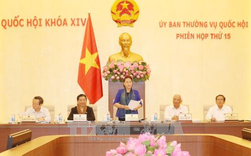 Khai mạc phiên họp thứ 15 Ủy ban Thường vụ Quốc hội - ảnh 1