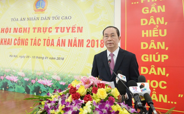 Tòa án nhân dân Tối cao triển khai công tác tòa án năm 2018 - ảnh 1