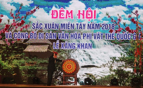 Đêm hội sắc xuân miền Tây và công bố Di sản văn hóa phi vật thể quốc gia lễ Xăng Khan - ảnh 1