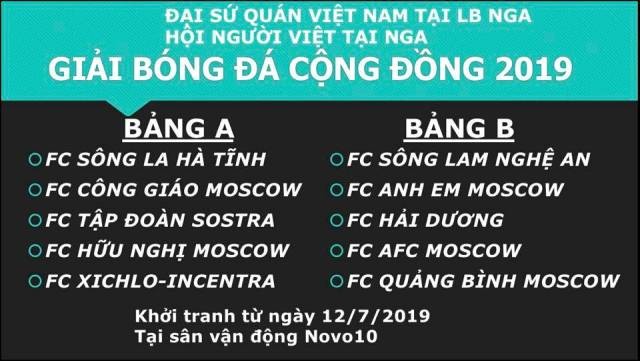 Khai mạc Giải bóng đá cộng đồng Việt Nam tại Liên bang Nga năm 2019 - ảnh 4