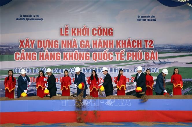 Khởi công xây dựng Nhà ga hành khách T2 - Cảng hàng không quốc tế Phú Bài - ảnh 1