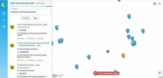 Thành phố Hồ Chí Minh giúp dân đi chợ qua ứng dụng GIS - ảnh 1