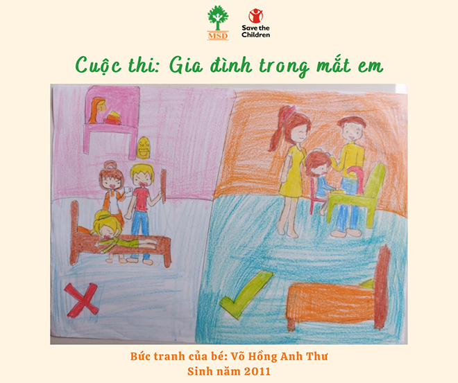 Trao giải cuộc thi vẽ tranh với chủ đề “Gia đình trong mắt em“ - ảnh 1