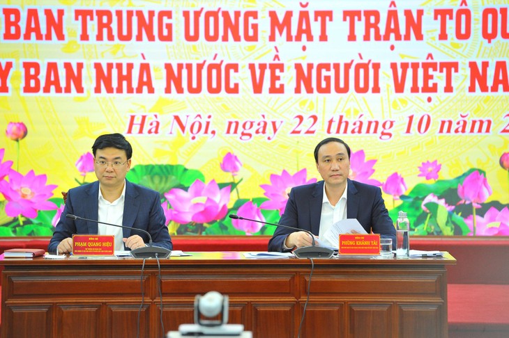 Ủy ban Nhà nước về người VN ở nước ngoài và Ủy ban Trung ương MTTQ VN phối hợp chặt chẽ trong công tác kiều bào - ảnh 1