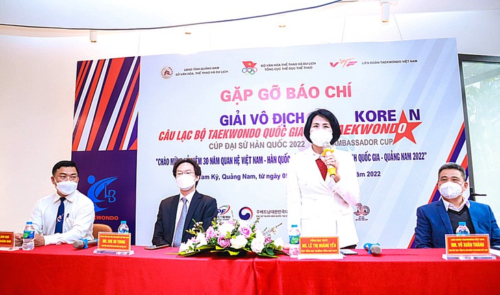 Hơn 1.000 huấn luyện viên, vận động viên tham gia Giải Taekwondo các câu lạc bộ toàn quốc 2022 - ảnh 1