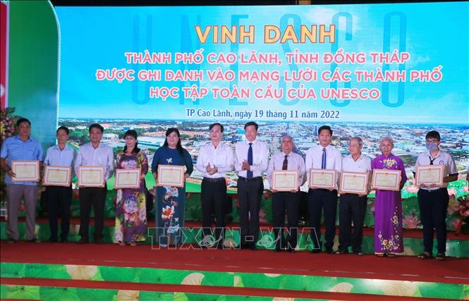 Đồng Tháp: Vinh danh thành phố học tập toàn cầu của UNESCO - ảnh 1