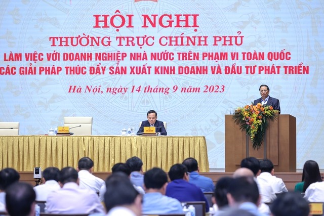 Thủ tướng chủ trì hội nghị thúc đẩy sản xuất kinh doanh của doanh nghiệp Nhà nước - ảnh 1