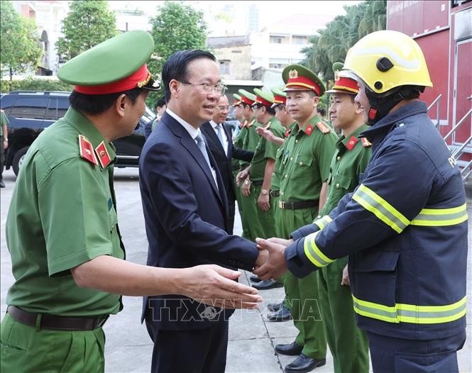 Chủ tịch nước Võ Văn Thưởng thăm, chúc Tết tại Thành phố Hồ Chí Minh  - ảnh 2