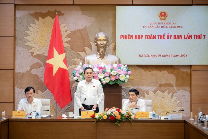 Phó Chủ tịch Thường trực Quốc hội Trần Thanh Mẫn dự Phiên họp toàn thể của Ủy ban Văn hóa, Giáo dục - ảnh 1