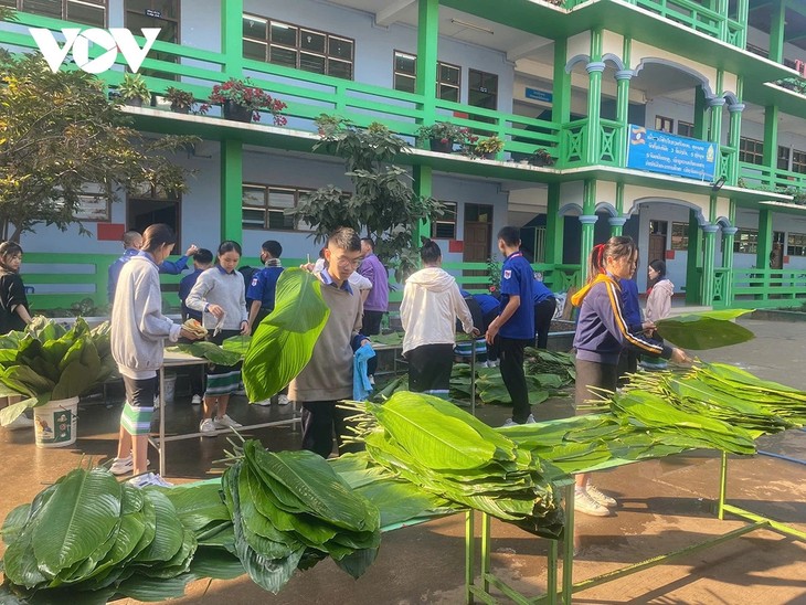 Thế hệ trẻ kiều bào tại Lào lan tỏa nét đẹp văn hóa truyền thống Tết Việt - ảnh 1