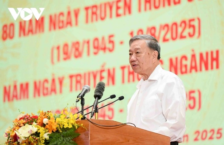 Tổng Bí thư Tô Lâm: “Quân đội, Công an và Ngoại giao giữ vai trò đặc biệt quan trọng đối với vận mệnh quốc gia” - ảnh 1