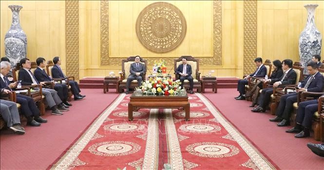 Chủ tịch Quốc hội Hàn Quốc thăm, làm việc tại Ninh Bình - ảnh 1